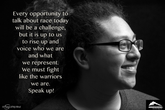 A Peace of My Mind visited Adams State University and asked, "What is the unique opportunity or challenge about talking about race at this moment in history?"